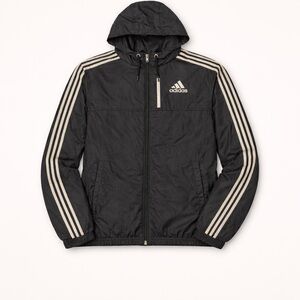 Adidas Black Athletic Jacket with White Logo